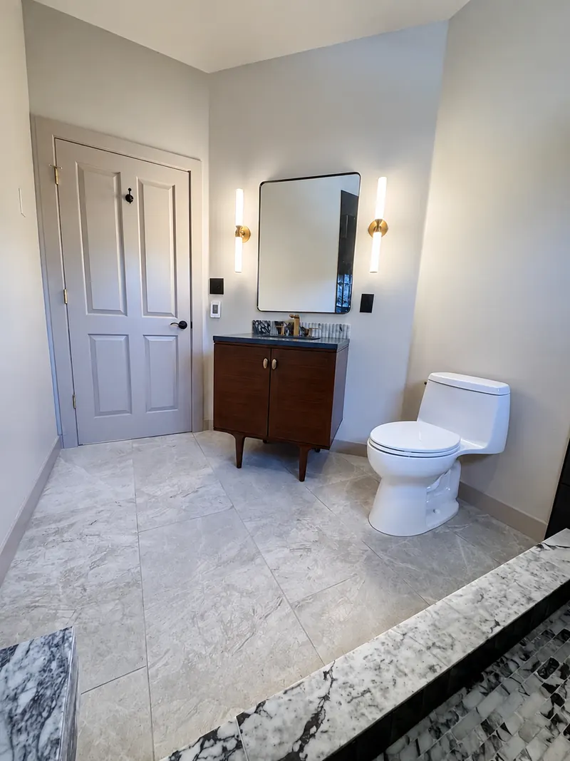The finished room from the door, Bathroom Renovation 2 by Altitude Renovation